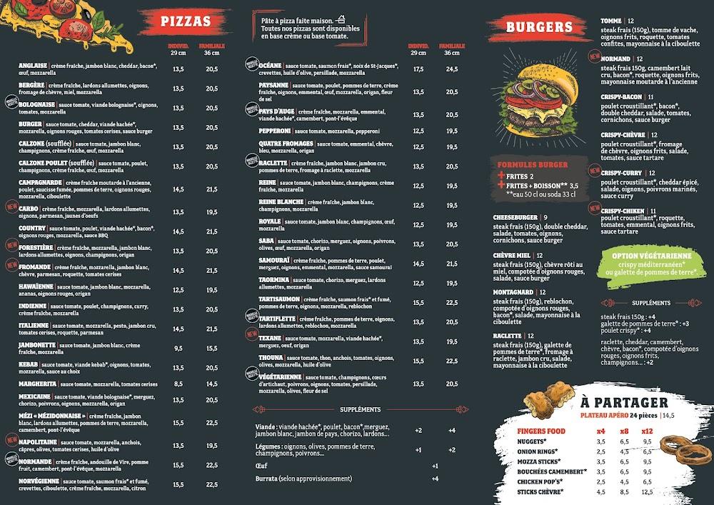 À la Bon'heur | Restaurant à Mézidon - Menu Image 2